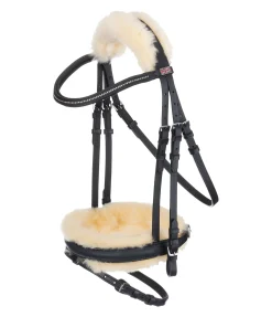 Bridon avec véritable fourrure d'agneau Soft Comfort II