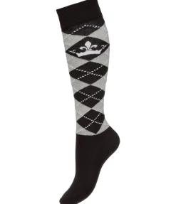 Chaussettes hautes Argyle Glitzer II