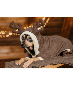 Combinaison douillette pour chien Rudolph