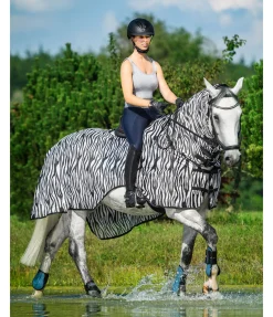 Couvre-reins anti-mouches Zebra