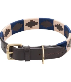 Ensemble collier et laisse en cuir pour chien Polo Sports