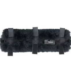 Fourreau de têtière en véritable fourrure d'agneau