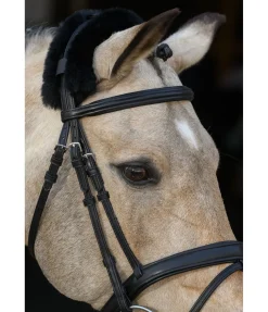 Fourreau de têtière en véritable fourrure d'agneau