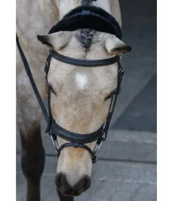 Fourreau de têtière en véritable fourrure d'agneau