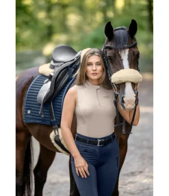 Fourreau pour têtière ou muserolle en véritable fourrure d'agneau