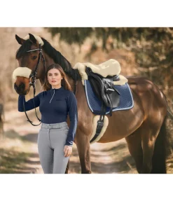 Fourreau pour têtière ou muserolle en véritable fourrure d'agneau