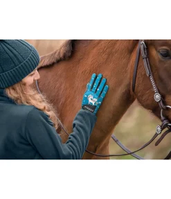 Gants d'équitation d'hiver enfant Unicorn