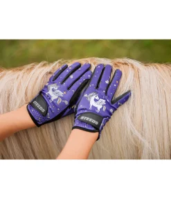 Gants d'équitation d'été enfant Unicorn