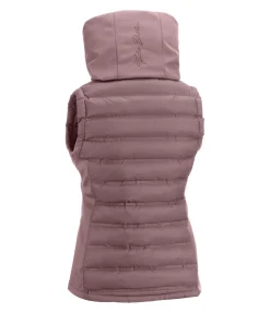 Gilet d'équitation softshell bi-matière à capuche Jessy