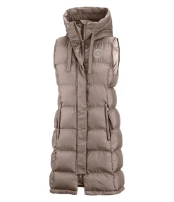 Gilet long à capuche Clara