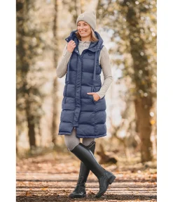 Gilet long à capuche Clara