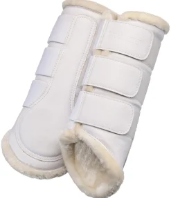 Guêtres de dressage postérieures en polaire Teddy