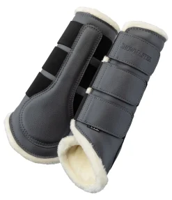 Guêtres de dressage postérieures en polaire Teddy