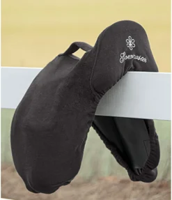 Housse de selle en polaire avec passant de sangle