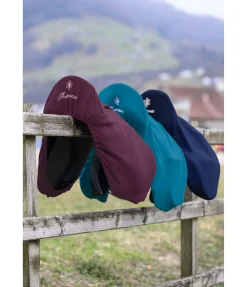 Housse de selle en polaire avec passant de sangle