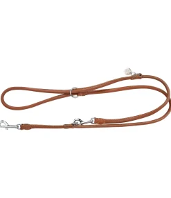 Laisse en cuir cousu rond pour chien Certaldo
