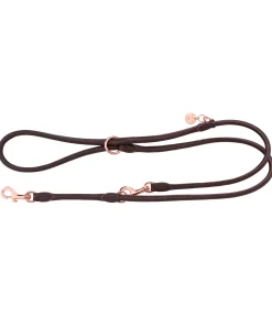 Laisse en cuir cousu rond pour chien Certaldo