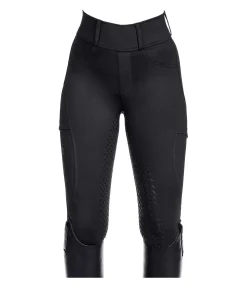 Legging d'équitation hybride à fond intégral grip enfant Eloise