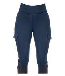 Legging d'équitation thermique à fond intégral grip Amber