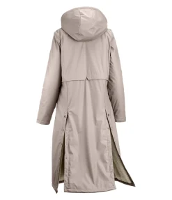 Manteau de pluie long à capuche doublé en fourrure Teddy Paris