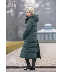 Manteau d'équitation matelassé à capuche Anne
