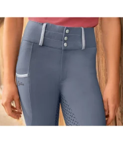 Pantalon d'équitation à fond intégral grip enfant Amira