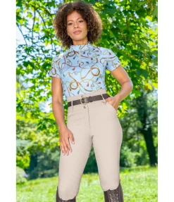 Pantalon d'équitation confort taille haute à fond intégral grip Tabea