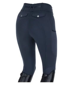 Pantalon d'équitation d'été hybride à fond intégral grip Samira-Mesh
