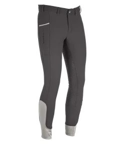 Pantalon d'équitation softshell à fond intégral grip homme Oliver