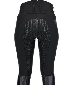 Pantalon d'équitation taille haute shoftshell à fond intégral Grip Ariana