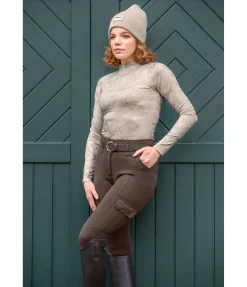 Pantalon d'équitation thermique hybride à fond intégral grip Madeleine