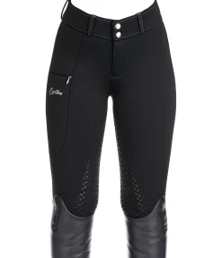Pantalon d'équitation thermique et hybride à fond intégral grip enfant Talea