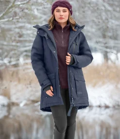 Parka d'équitation technique à capuche Anouk