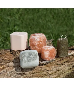 Pierre de cristal de sel pressée