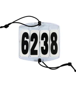 Porte-numéro carré pour têtière, 4 chiffres