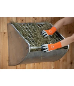 Râtelier à foin avec grille anti-gaspillage