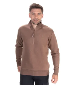 Sweat avec col zippé homme Portland