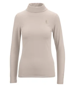 T-shirt col roulé à manches longues Claire