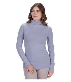 T-shirt col roulé à manches longues Claire