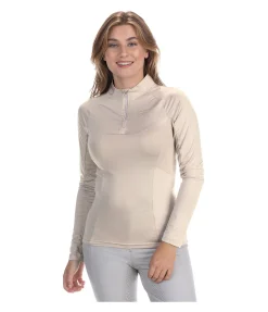 T-shirt technique à manches longues zippé Sofie