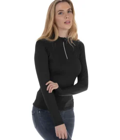 T-shirt technique à manches longues zippé Sofie