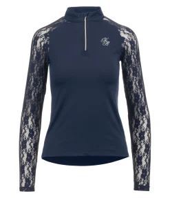 T-shirt technique zippé à manches longues Sanne