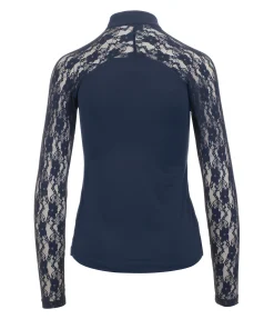 T-shirt technique zippé à manches longues Sanne