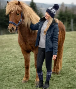 Veste d'équitation à capuche hiver Elgur