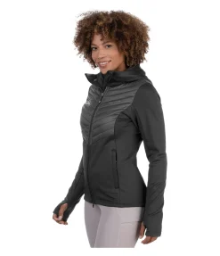 Veste d'équitation bi-matière à capuche Mara
