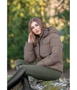 Veste d'équitation matelassée à capuche Leela II