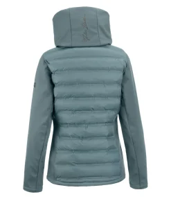 Veste d'équitation softshell bi-matière à capuche Celina